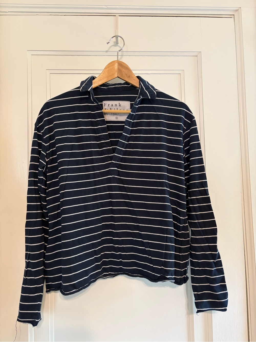 Frank & Eileen Striped Patrick Henley pullover